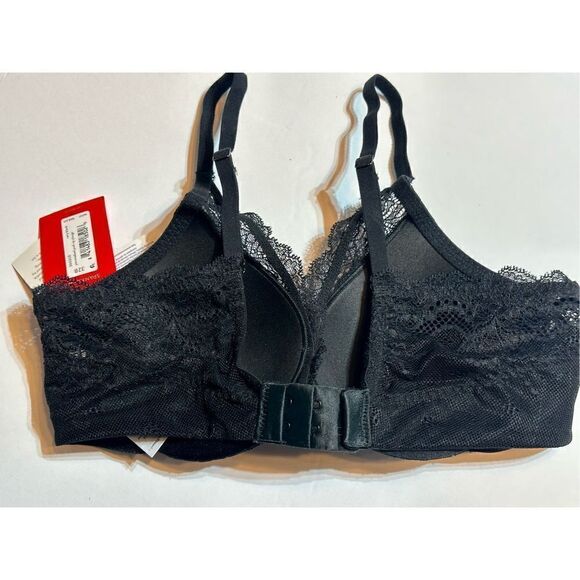 Spanx NWT size 32B Undie-tectable plunge push up Bra - Black - Picture 4 of 6